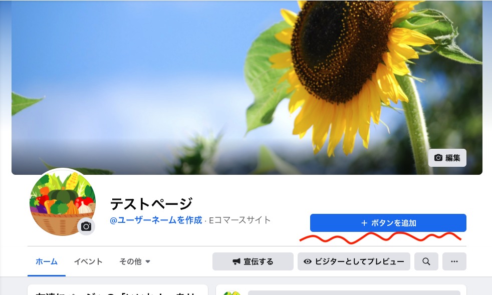 ボタンの表示